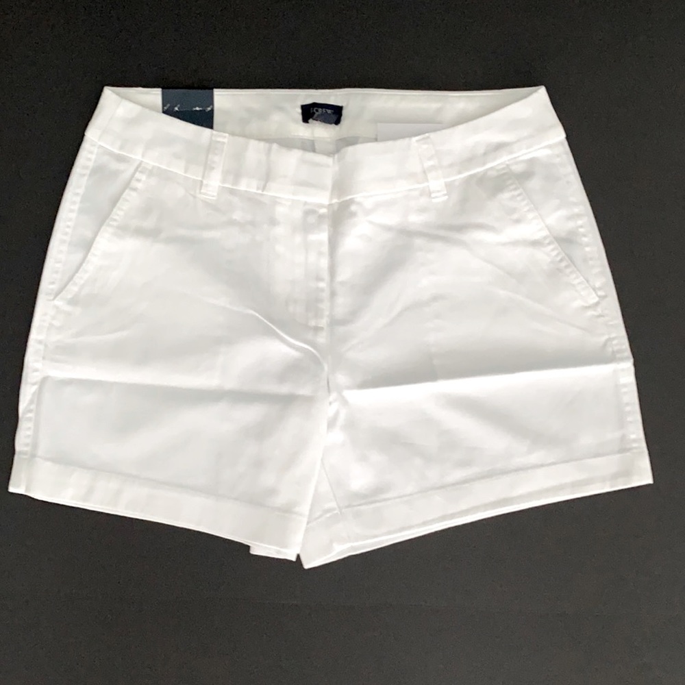 J.Crew 5” White Classic Chino Short